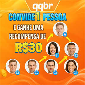 qqbr Indique amigos para receber um bônus
